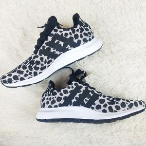 women's adidas swift run athletic shoe leopard